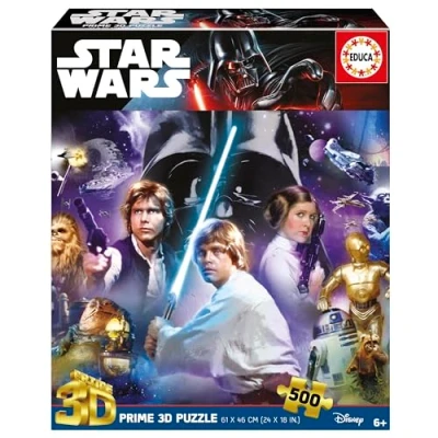 Afbeelding van Educa Star Wars Classic 3D lens puzzel met 500 delen lenseffect, jongens en meisjes, vanaf 7, 8, 9 jaar (20052)