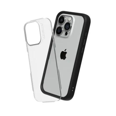 Afbeelding van RHINOSHIELD Modulair hoesje compatibel met [iPhone 15 Pro] Mod NX Aanpasbare schokabsorberende robuuste beschermhoes 3,5 m valbescherming zwart