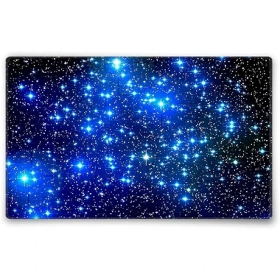 Afbeelding van Silent Monsters Muismat Grootte M (36 x 25 cm), Mouse Pad Design: Ruimte, Genaaide Rand, voor Bureau en Gaming, Mousepad Antislip rubberen basis