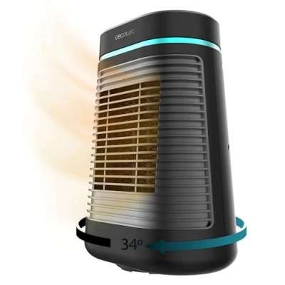 Afbeelding van Cecotec Slimme Tafelmodel Keramische Kachel ReadyWarm 1550 Max Ceramic Rotate Smart met 1500 W, oscillatie, digitaal display, instelbare thermostaat en 3 bedrijfsmodi, 15 m2