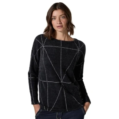 Afbeelding van Cecil Langarm Trui, Dames, Maat: XS, Schwarz