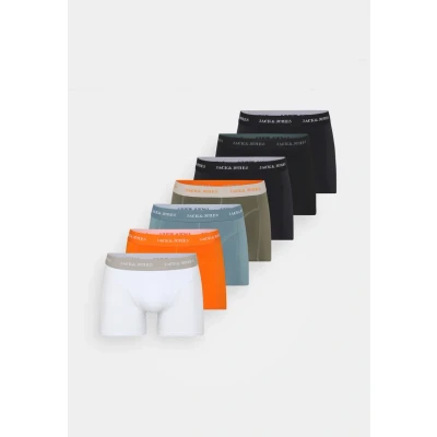 Afbeelding van Jack &amp; Jones Jacmiles Trunks 7 PACK Boxerbriefs, Heren, Maat: Small, Black/white/grape leaf/dark navy/ goblin blue/exuberance/dark navy