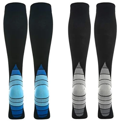 Afbeelding van Weekend Peninsula 2 paar compressiesokken voor dames en heren, sport, hardlopen, vliegen, reizen, zwangerschap, medische compressiekousen