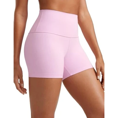 Afbeelding van CRZ Yoga Dames Butterluxe Shorts 4&#039;&#039; Hoge Taille Workout Gym Leggings Hardlopen Spandex Biker Vita Rosa XS