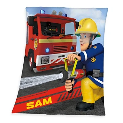 Afbeelding van Feuerwehrmann Sam Kinderdeken Brandweerman zachte kwaliteit, knuffeldeken