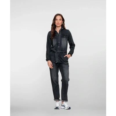 Afbeelding van Geisha Jumpsuit Denim Grijs XL