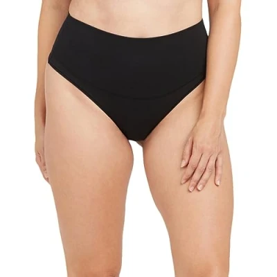 Afbeelding van Spanx Cotton Comfort Thong String, Dames, Maat: 38 40, Black