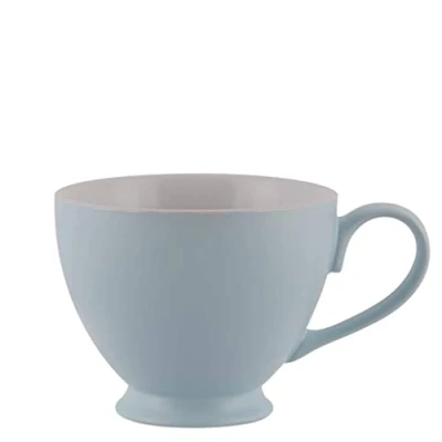 Afbeelding van PLINT Set of 6 Stoneware Tea Mugs, Ice color Coffee Cups, Porcelain Mug, Cappuccino Cups 350 ml