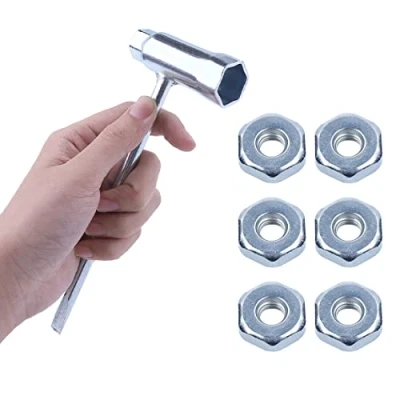 Afbeelding van Adefol Kettingzaagsleutel met 6 moeren voor Stihl 017 018 MS170 MS180 019 020 021 023 MS230 MS250 024 025 026 028 034 MS270 en meer, 13 x 19 mm Scr. ench Schroevendraaier Kettingzaag Gereedschap