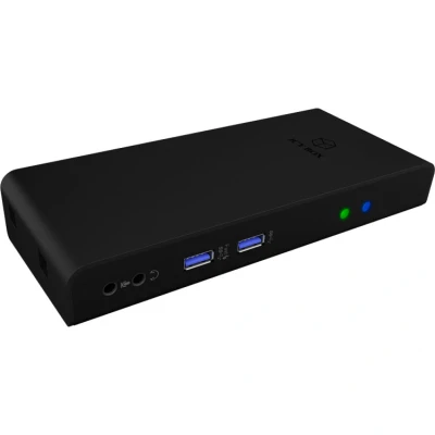 Afbeelding van ICY BOX IB DK2251AC notebook dock &amp; poortreplicator Bedraad Zwart