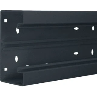 Afbeelding van Hager tehalit br wandgoot c profiel kunststof met koppelstuk bxdxl 170x68x2000mm zwart ral9011 br6517019011