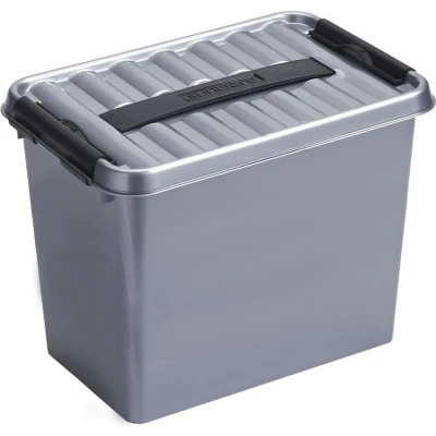 Afbeelding van SUNWARE Q Line Box 9,0 Liter 300 x 200 220mm zilver/zwart