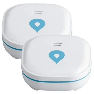 Afbeelding van SEBSON® 10 Jaar Mini Watermelder GS153, Water Sensor met Lithium Batterij lange Levensduur, Waterlek Detector 60x60x24,2mm, Set van 2