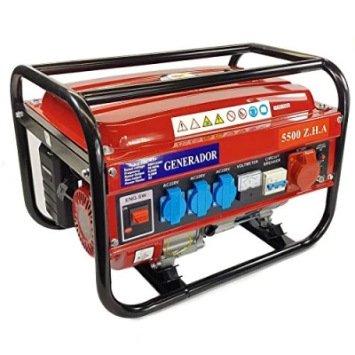 Afbeelding van Generator EK 5500 W, eenfase, 4 takt, benzine, 15 l, rood