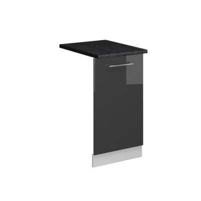 Afbeelding van Vicco Vaatwasserpaneel Fame Line, antraciet hoogglans, 45 cm, AP
