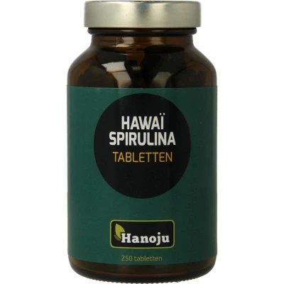 Afbeelding van Hanoju Spirulina Hawaiiaans 500 mg 250 tabletten