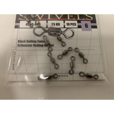 Afbeelding van Spro Black Rolling Swivel (10 pcs) Maat : 6