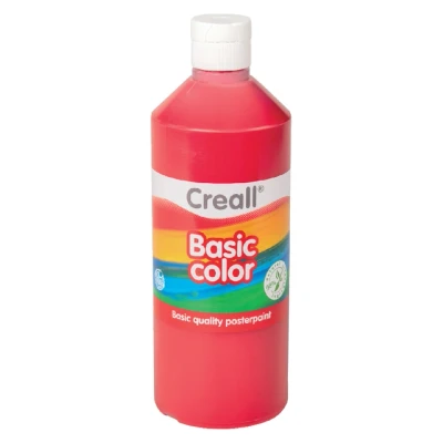 Afbeelding van Plakkaatverf Creall basic donkerrood 500ml