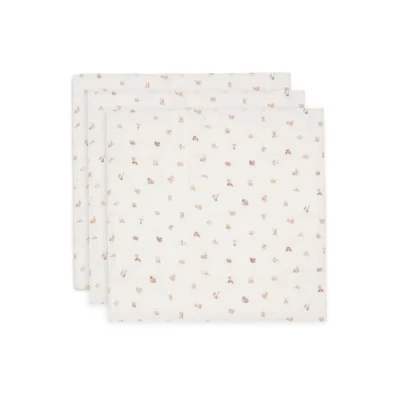 Afbeelding van Jollein Hydrofiele Doek Small 70x70cm Animals Friends 3 Stuks