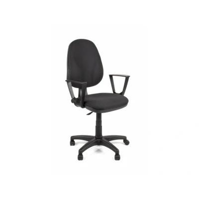 Afbeelding van Linea Fabbrica Tiger 01 Zwart/Zwart Bureaustoel Met Armleuning