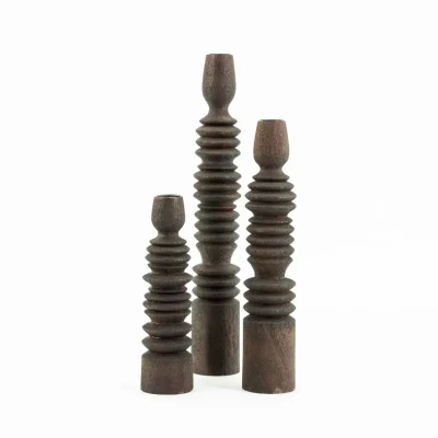 Afbeelding van By Boo kaarsenhouder Totem Bruin