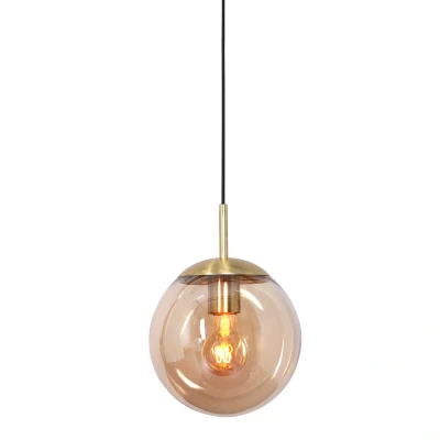 Afbeelding van Steinhauer hanglamp Bollique led amberkleurig metaal 30 cm E27 fitting 3498ME