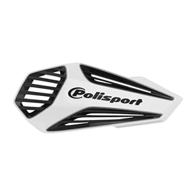 Afbeelding van POLISPORT 8308400002 Handkappen MX AIR 1 Style bevestigingspunt van kunststof inclusief montageset compatibel met alle enduro/mx/atv modellen in kleur wit/zwart