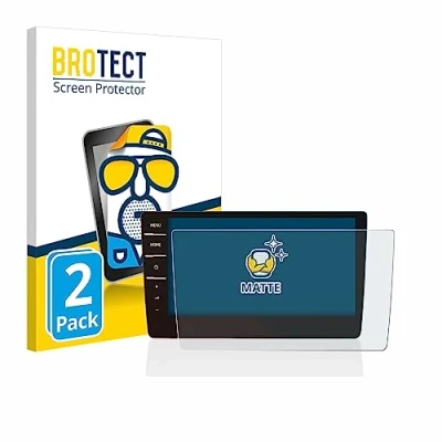 Afbeelding van BROTECT (2 Stuks) Antireflecterende Beschermfolie voor Volkswagen Golf 7 Discover Pro 9.2&quot; 2017 Anti Glare Screen Protector, Mat, Ontspiegelend