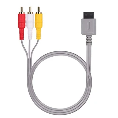 Afbeelding van AUTOUTLET 1,8 M Wii/Wii U AV kabel, Composiet Retro 3 RCA Vergulde Audio Video Standaard Snoer