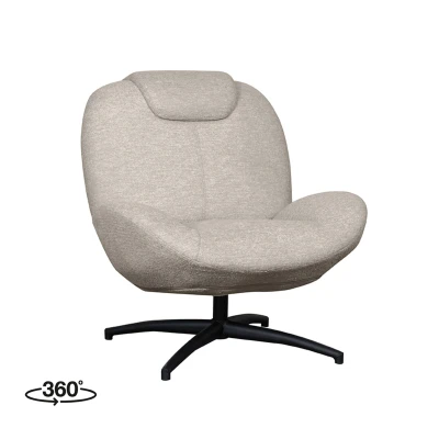 Afbeelding van Label51 Clayton fauteuil Stof taupe