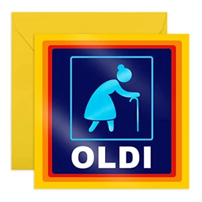 Afbeelding van Central 23 Grappige Verjaardagskaart voor haar &#039;Oldi&#039; Mum Nanny Moederverjaardagskaart Pensioenkaart Wordt geleverd met leuke stickers