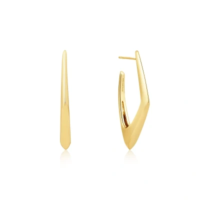 Afbeelding van Ania Haie dames Geometric oorringen S verguld in de kleur Goud