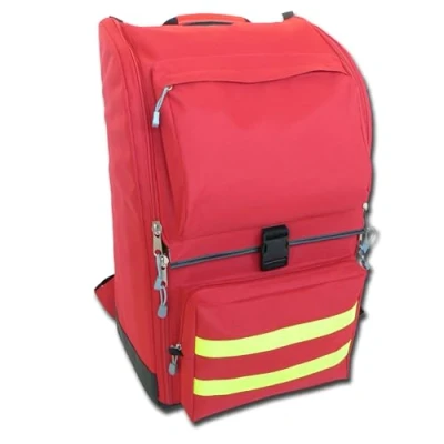 Afbeelding van GIMA Ambulance Rugzak, 40 cm L x 30 B 57 H, Rood, noodsituatie, trauma, redding, medische, eerste hulp, verpleegkundige, paramedische multi pocket tas
