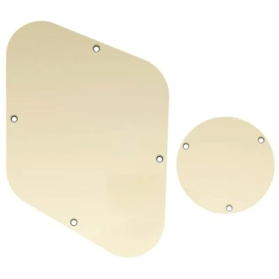 Afbeelding van Musiclily LP Back Plate en Switch Cover Set voor USA Les Paul,3 laags Crème