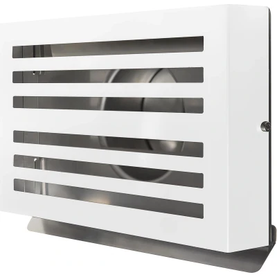 Afbeelding van Design gevelkap PREMIUM LINE BETA Ø 150mm met terugslagklep WIT RAL9010