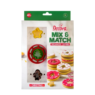 Afbeelding van Koekjes Uitsteker Set Kerst Mix &amp; Match 4 delig