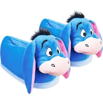 Afbeelding van Disney Stitch Slippers Vrouwen Tieners 3D Warm Zachte Baby Yoda Dames Antislip Zool Maat 3 8 Eeyore Geschenken (Blauw Eeyore, 40 41 EU)