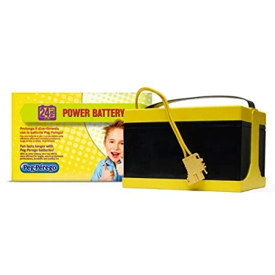 Afbeelding van Peg Pérego Accu 24 Volt/12 Ah 205x155x130 mm Oplaadtijd: 14 u Speeltijd: 95 min Geschikt voor de Gaucho Superpower en Polarie Sportsman 850