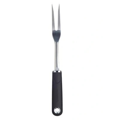 Afbeelding van Kitchen Craft MasterClass Soft Grip Vleesvork, Ergonomische Handgreep, Duimgreep, Opslaglus, Roestvrij Staal, ‎32 x 6,5 3 Centimeter, Zilverkleurig/Zwart, MCSGNWSSF