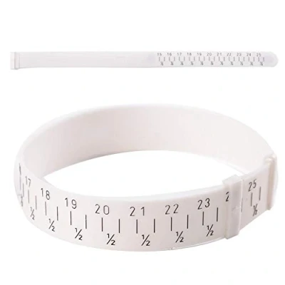 Afbeelding van maat pols, meter liniaal, zachte armband, verstelbaar, kunststof, polsmaat, meetgereedschap, dubbelzijdig lint voor lichaamsmetingen, band, naaien, gereedschap