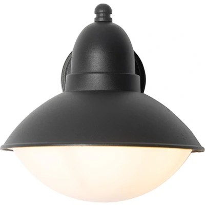 Afbeelding van QAZQA Moderne buiten wandlamp zwart IP44 Marcel