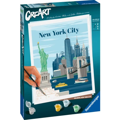 Afbeelding van Ravensburger CreArt Schilderen op Nummer Kleurrijk York