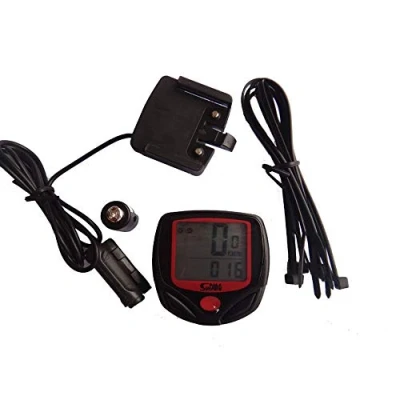 Afbeelding van VOANZO fiets Computer Snelheidsmeter Waterdicht Backlit LCD display met stopwatch voor real time bewaking fietsen Snelheid en afstand Track