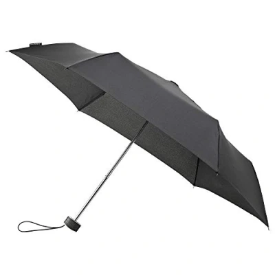 Afbeelding van MiniMAX platte vouwparaplu windproof paraplu zwart