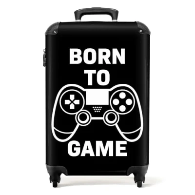 Afbeelding van NoBoringSuitcases.com® Kindertrolley jongen Game kinderkoffer jongens 55x35x25