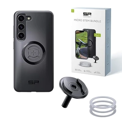 Afbeelding van SP Connect Micro Stem Bundle SPC+ compatibel met Samsung S23 houder voor mobiele telefoon fiets telefoonhouder op