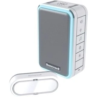 Afbeelding van Honeywell rf 3 serie 6 melodieen deurbel drukknop horizontaal landscape halo verlichting grijs dc315sgl