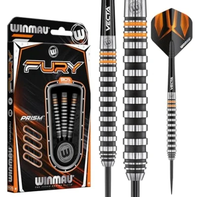 Afbeelding van WINMAU Fury 28 Gram Wolfraam Darts met Prism Flights en Vecta Shafts
