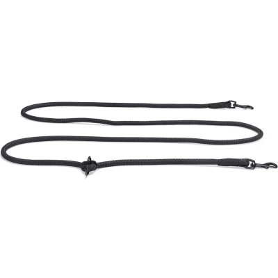 Afbeelding van Beeztees Premium Parinca Hondenriem Rond Nylon Zwart 280x1,2 cm
