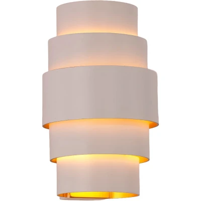 Afbeelding van Wandlamp Rolls Wit Goud 2 x G9 fitting Hoogte 22cm